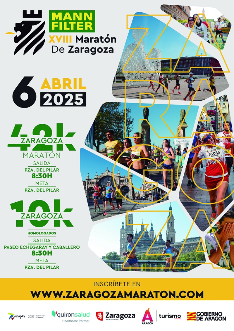 Cartel 10K DEL MARATÓN DE ZARAGOZA